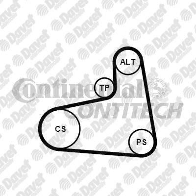 CONTI 6PK906 Kanalli Kayis Caddy Ii 1.9d Berlingo C3 C4 C5 207 308 3008 5008 1.6 16v Audi Seat